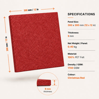 Felt PET Acoustic Panel | Office & Home Acoustics  | X-Mas