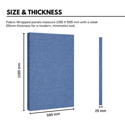 Fabric Acoustic Panel - 4x2 Ft, Beige