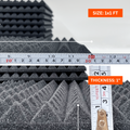 Pyramid Acoustic Foam Panel 1" | 1 x 1 Feet | Pro Charcoal