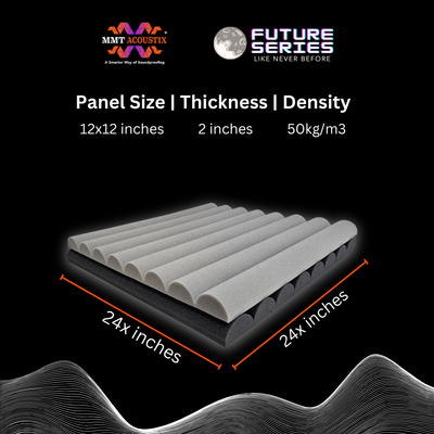 Curve Acoustic Foam | Future Series | 24"x24"x2"