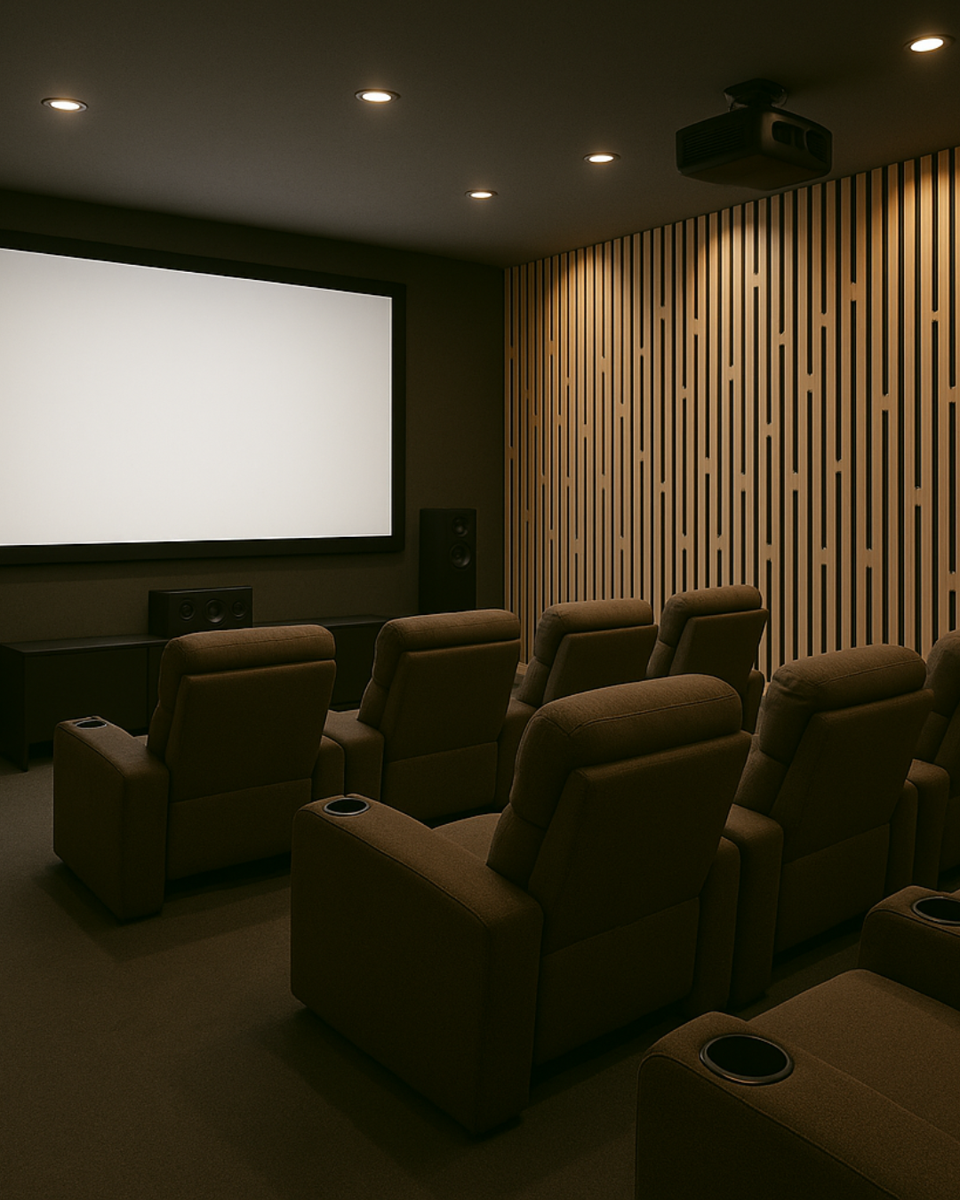 SoundaXe® Fluted Wooden Acoustic Panel, 4x2 Feet, 18mm | Cherry