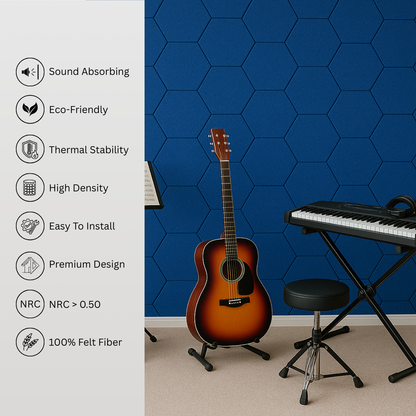 HexaFelt Bevelled Acoustic Panels | Iris