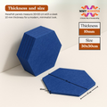 MMT Acoustix® HexaFelt Bevelled Acoustic Panels, Luxury Sound Absorbing Felt Wall Panels for Home, Office & Studios | VOC Free, 30×30 cm, NRC 0.90 | Pack of 8 |  Carolina