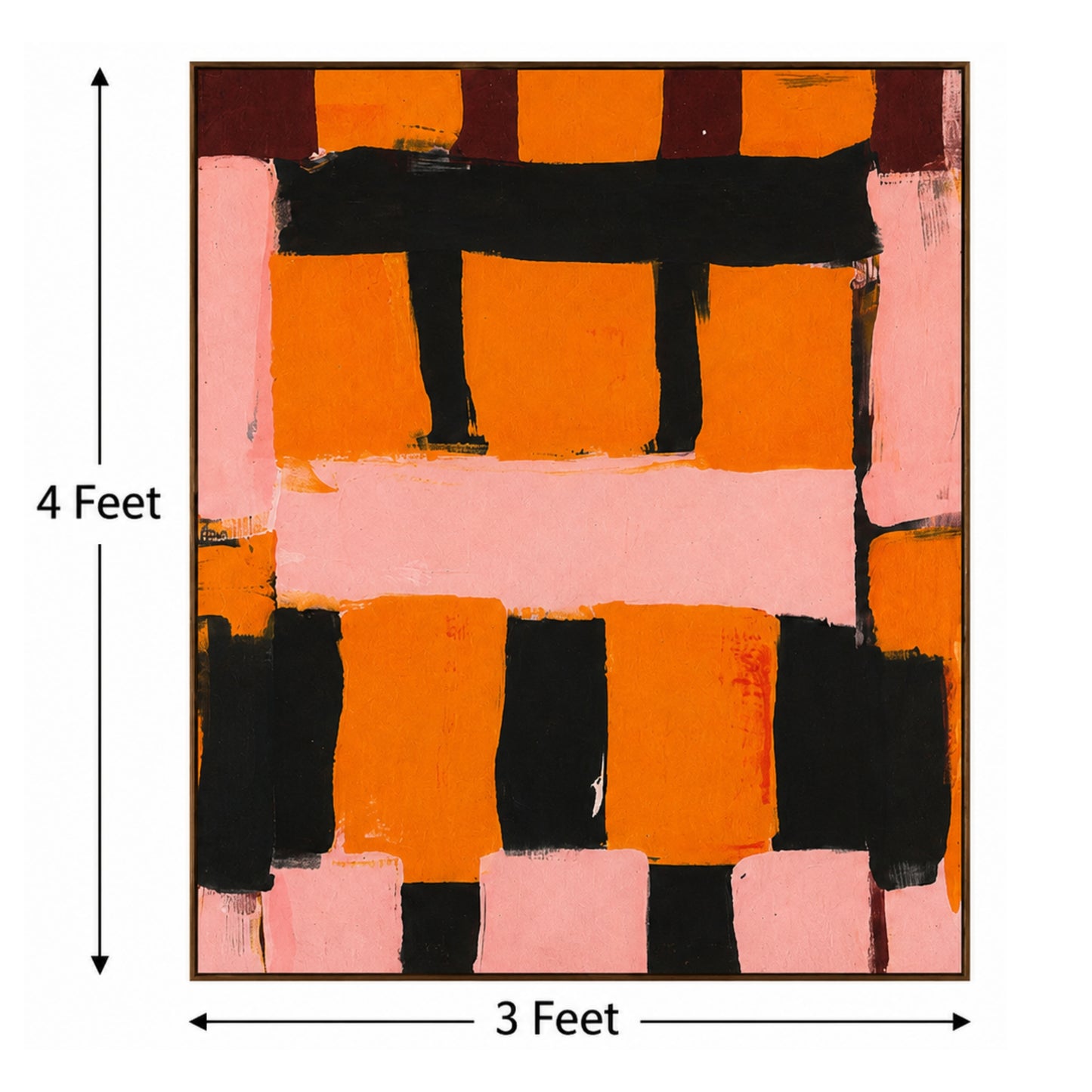 Sunset Grid – Designer Canvas Felt Acoustic Wall Panel (4 X 3)