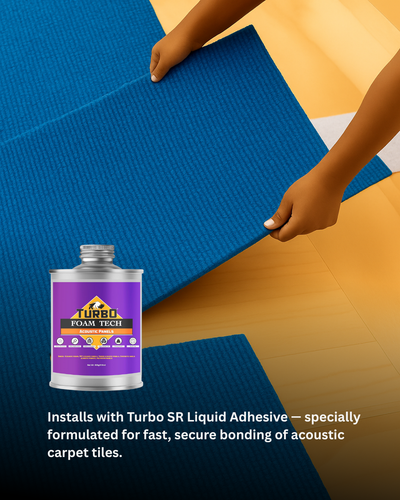 Acoustic Carpet Tiles - Blue