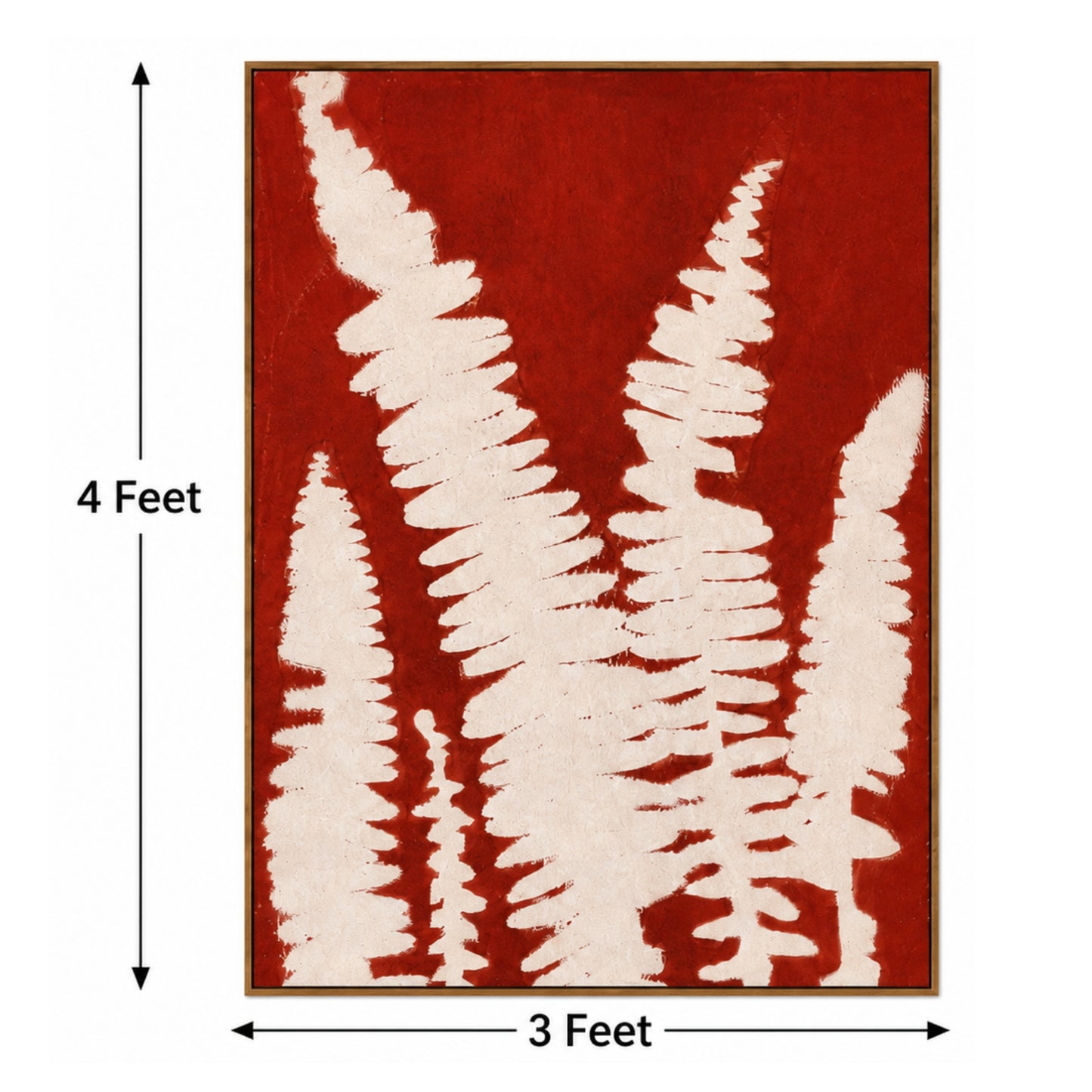 Crimson Canopy – Designer Canvas Felt Acoustic Wall Panel (4 X 3)