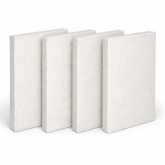 Fabric Acoustic Panel - 4x2 Ft, White