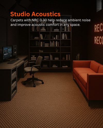 Acoustic Carpet Tiles - Brown