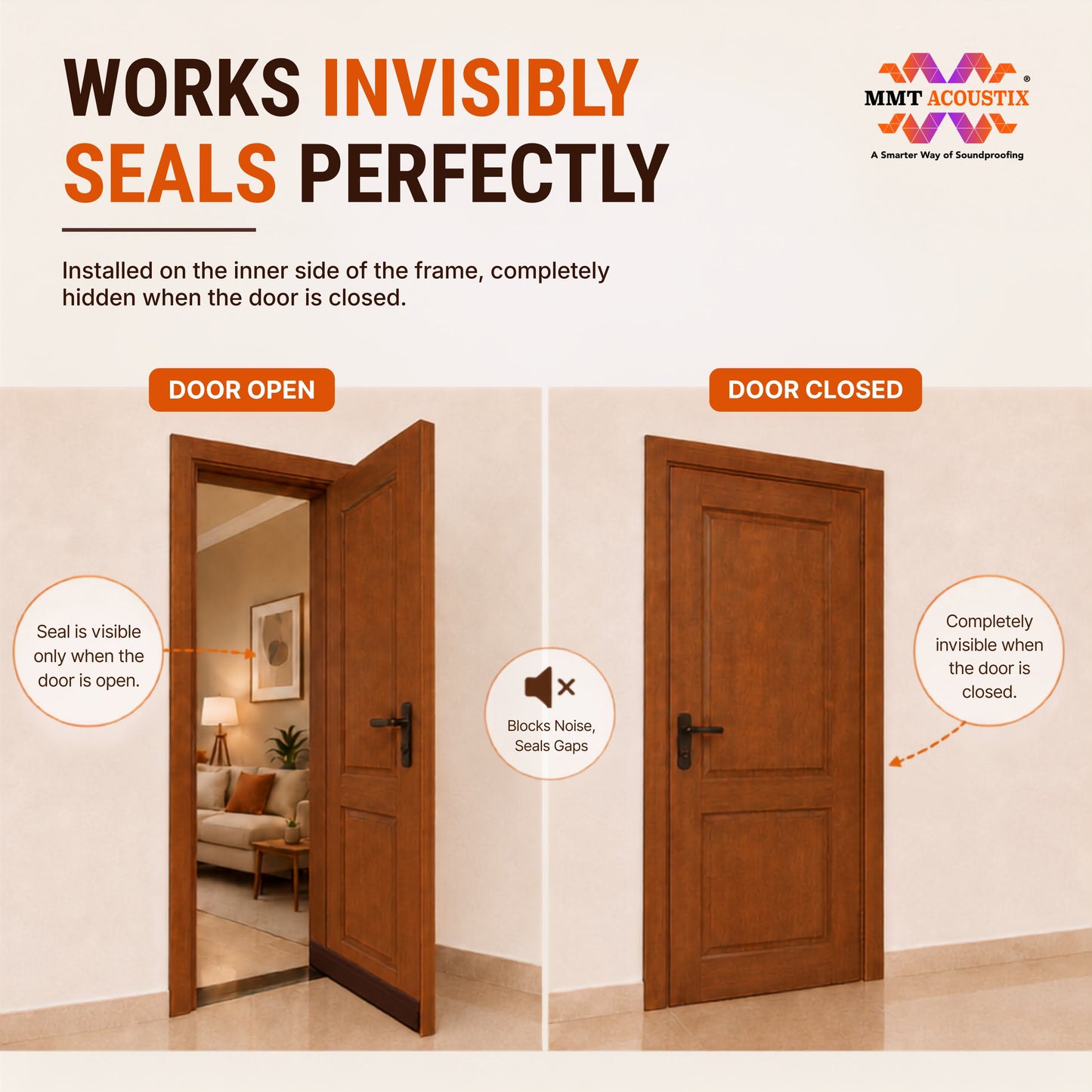 Door Weather Strip | Self Adhesive Silicone Door Seal