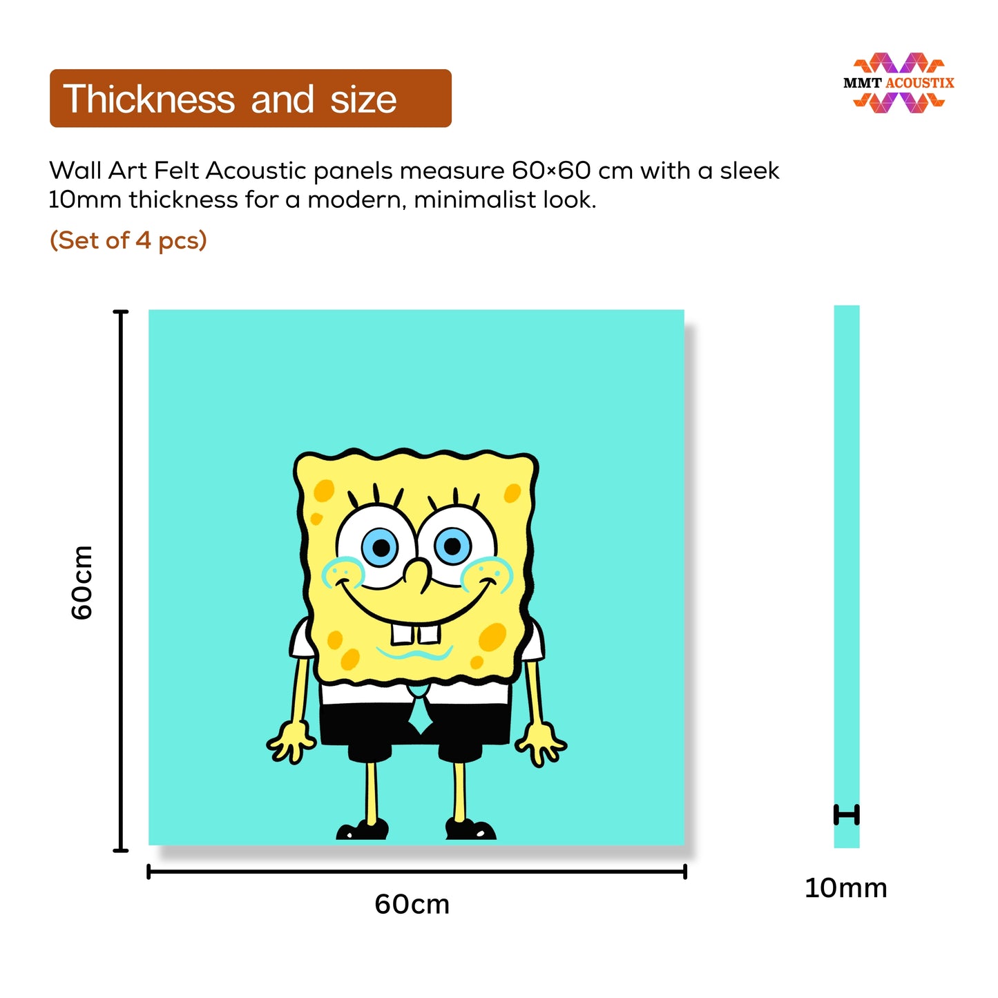 Canvas Printed Felt | Sponge Bob SB3