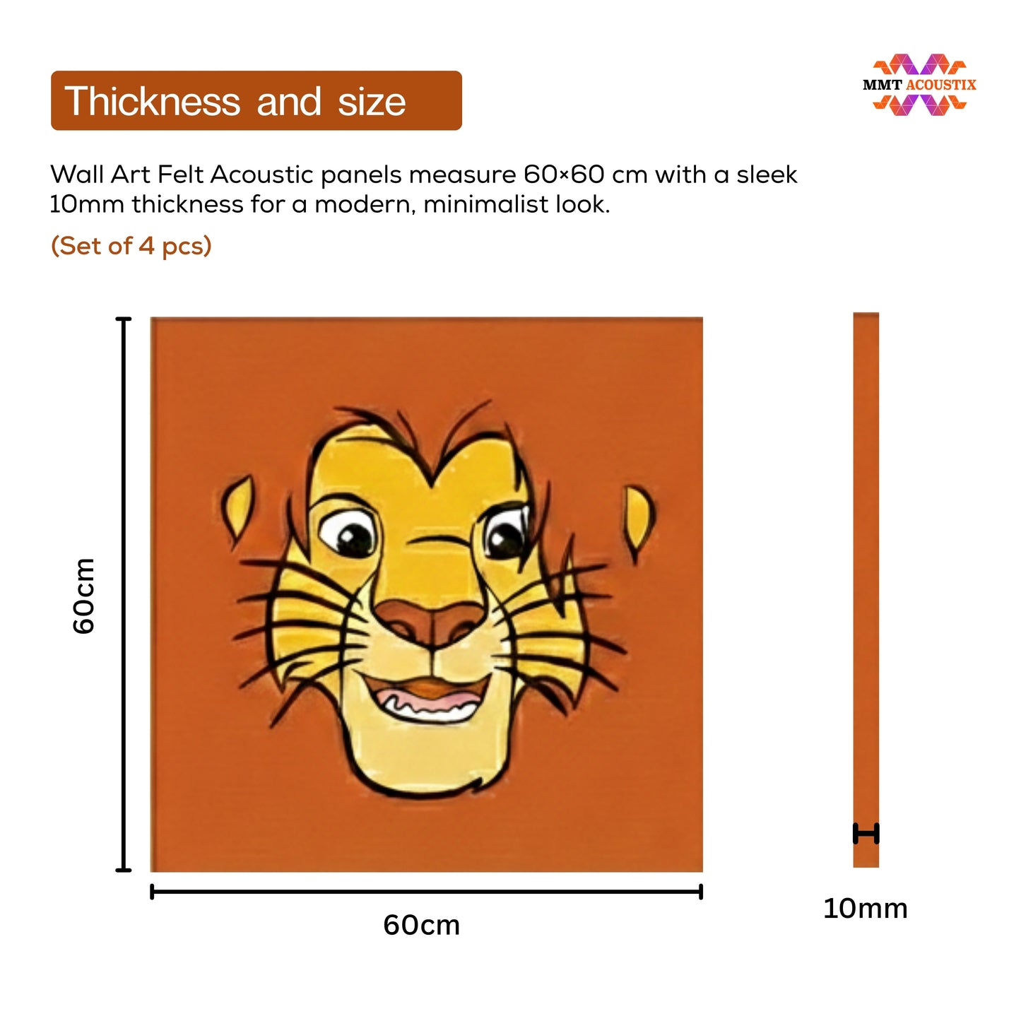 Canvas Printed Felt | Lion King LK1