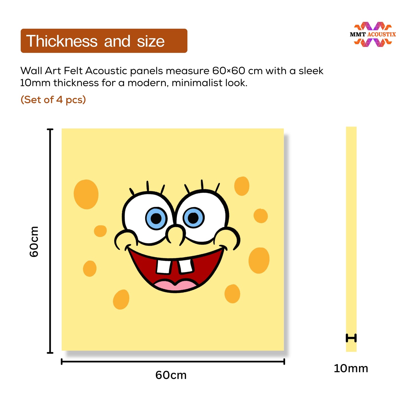 Canvas Printed Felt | Sponge Bob SB2