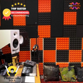 Pyramid Acoustic Foam Panel | 6 x 3 feet | MMT Orange | 1 Roll