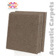 Acoustic Carpet Tiles | 50x50 cm | Brown | 64 Sq Ft