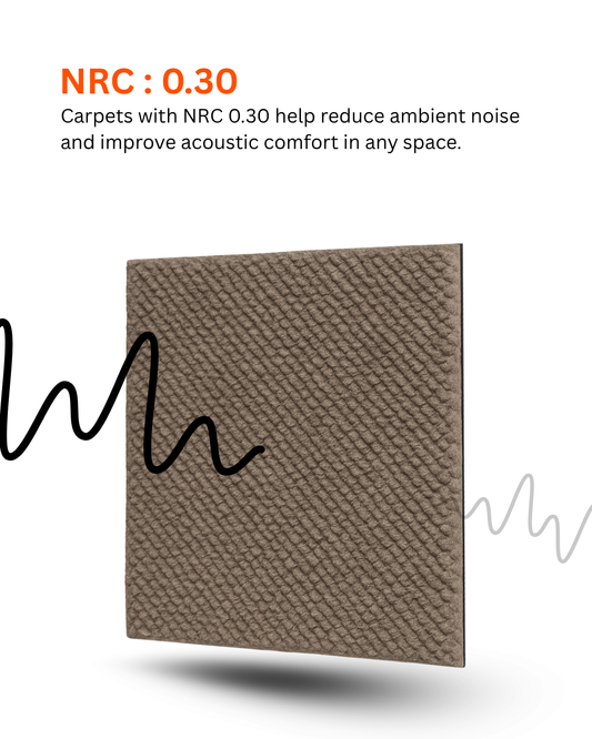 Acoustic Carpet Tiles - Brown