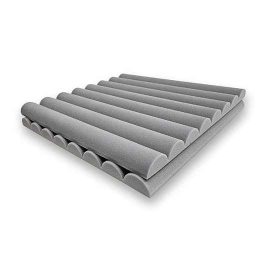 Curve Acoustic Foam 2x2 ft, Stone White