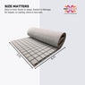 Turbo Acoustic Foam 6x3 ft Sheet, Stone White