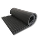 Pyramid Acoustic Foam 2”, 6x3 Ft, Charcoal