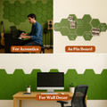 HexaFelt Bevelled Acoustic Panels | Olive