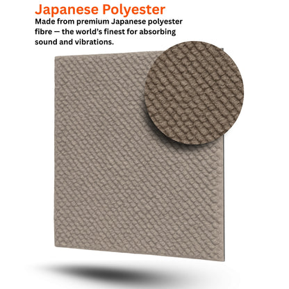 Acoustic Carpet Tiles | 50x50 cm | Brown | 64 Sq Ft