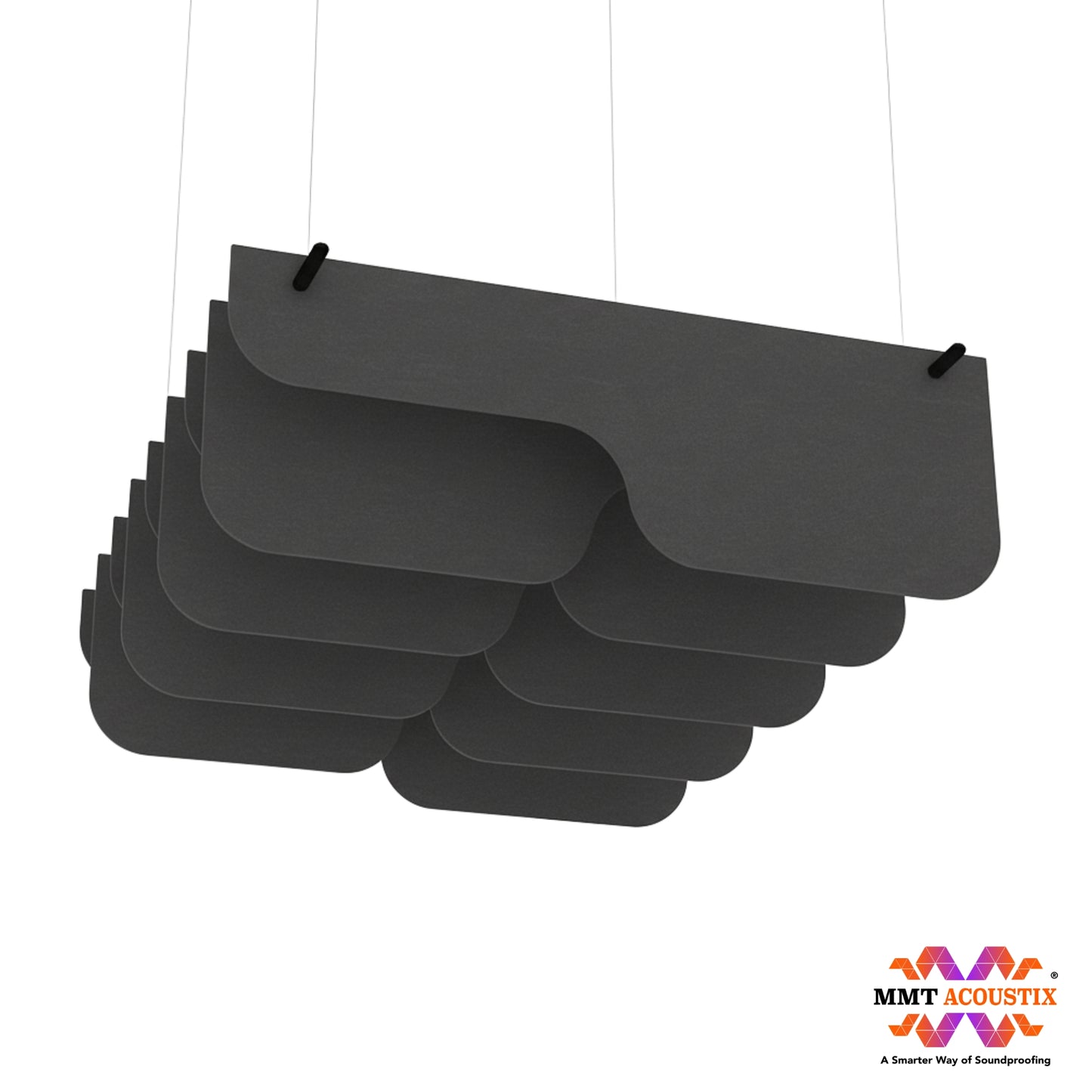 Acoustic Ceiling Baffles, PulseArc, 4 pcs