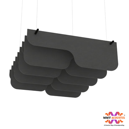 Acoustic Ceiling Baffles, PulseArc, 4 pcs