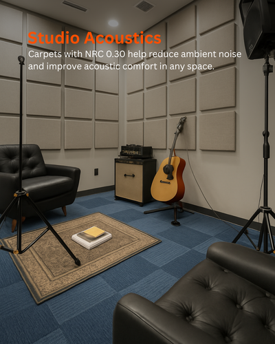 Acoustic Carpet Tiles -Blue Lapis