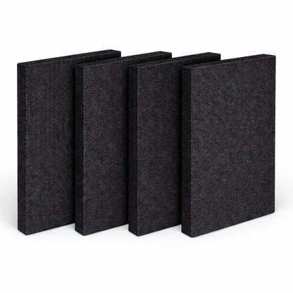 Fabric Acoustic Panel - 4x2 Ft, Black