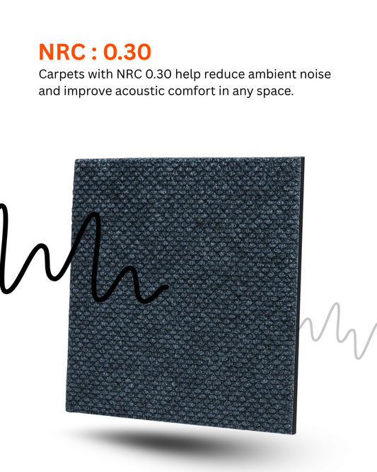 Acoustic Carpet Tiles -Blue Lapis