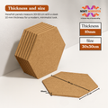 MMT Acoustix® HexaFelt Bevelled Acoustic Panels, Luxury Sound Absorbing Felt Wall Panels for Home, Office & Studios | VOC Free, 30×30 cm, NRC 0.90 | Pack of 8 |  Sand