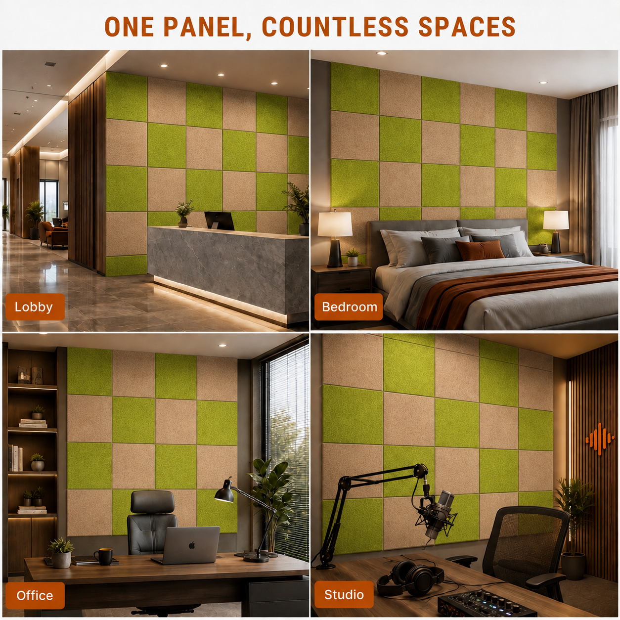 Felt PET Acoustic Panel | Office & Home Acoustics | Claymint