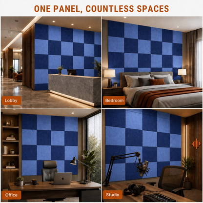 Felt PET Acoustic Panel | Office & Home Acoustics | Arctic Blue