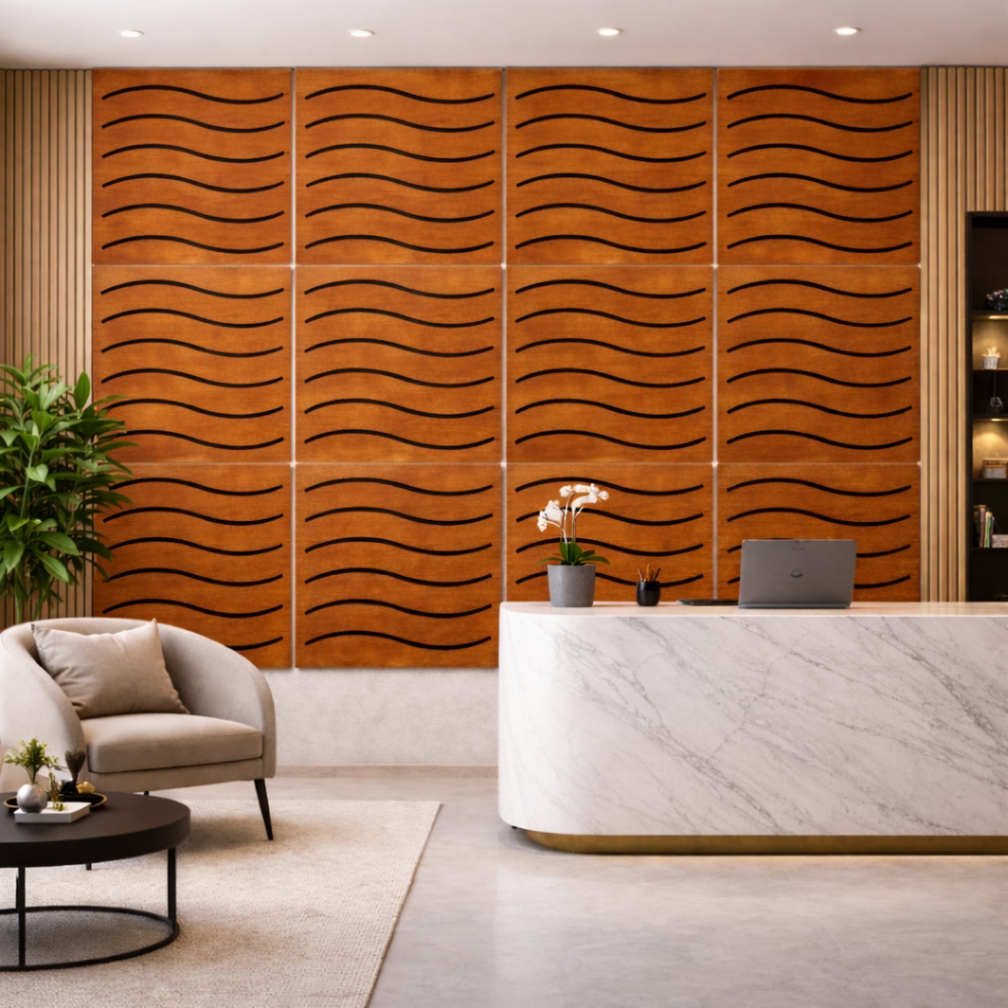 Acoustic Wooden Screens with Felt 2x2 ft - SX15