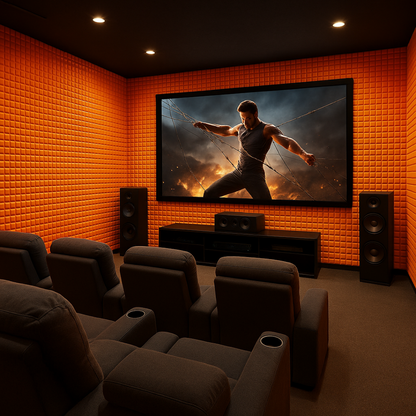 Turbo Acoustic Foam 1x1 ft, MMT Orange