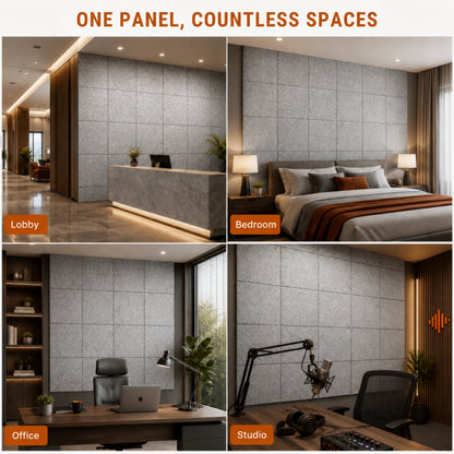 Felt PET Acoustic Panel | Office & Home Acoustics  | Pumice