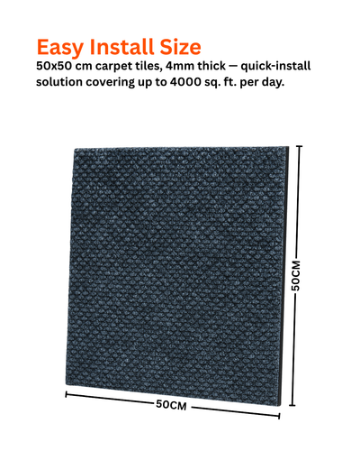 Acoustic Carpet Tiles -Blue Lapis