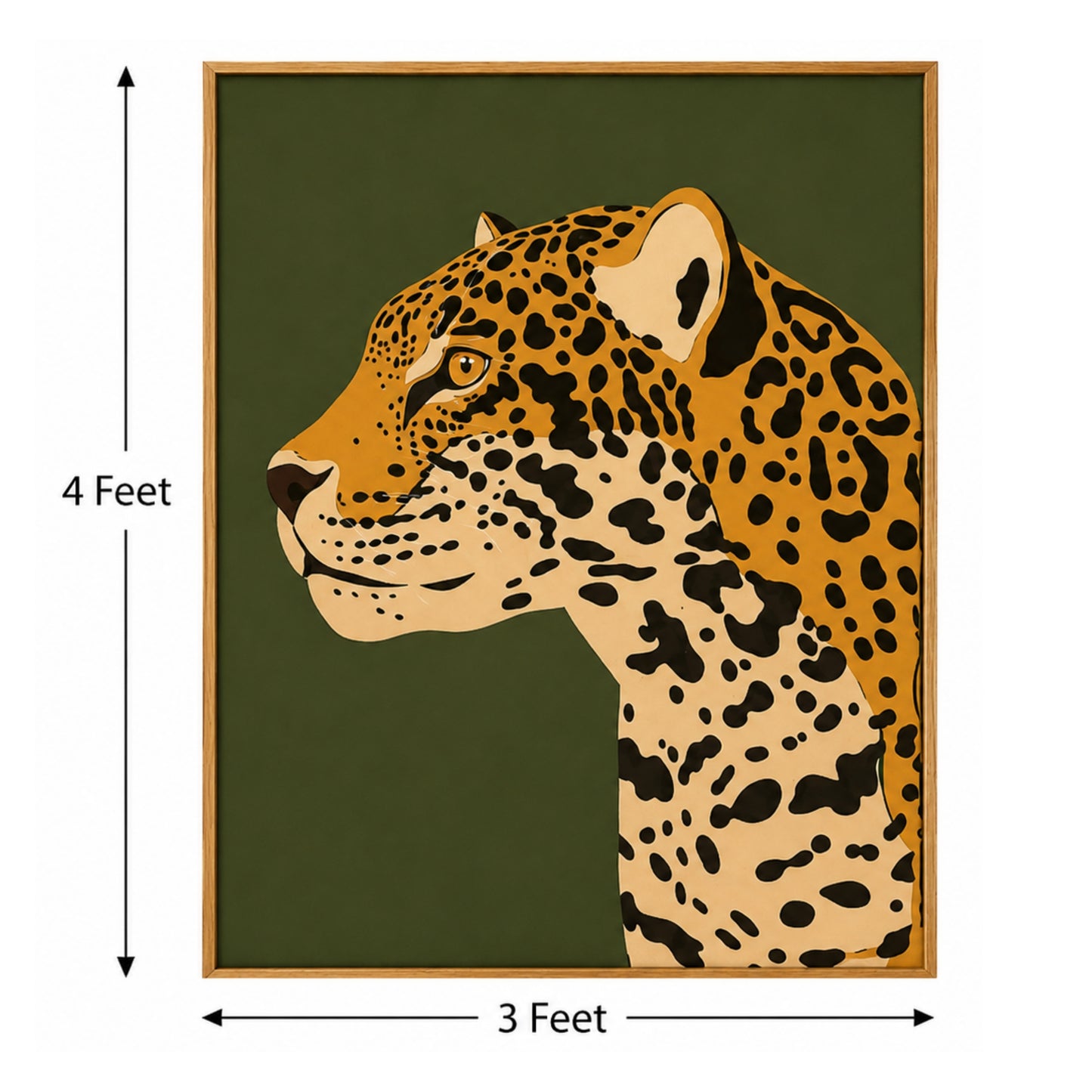 Wild Grace – Printed Canvas Felt Acoustic Panel (4 X 3)