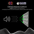 Alien Acoustic Foam 1x1 ft, Stone White