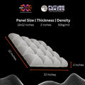 Galaxy  Acoustic Foam 1x1 ft, Stone White