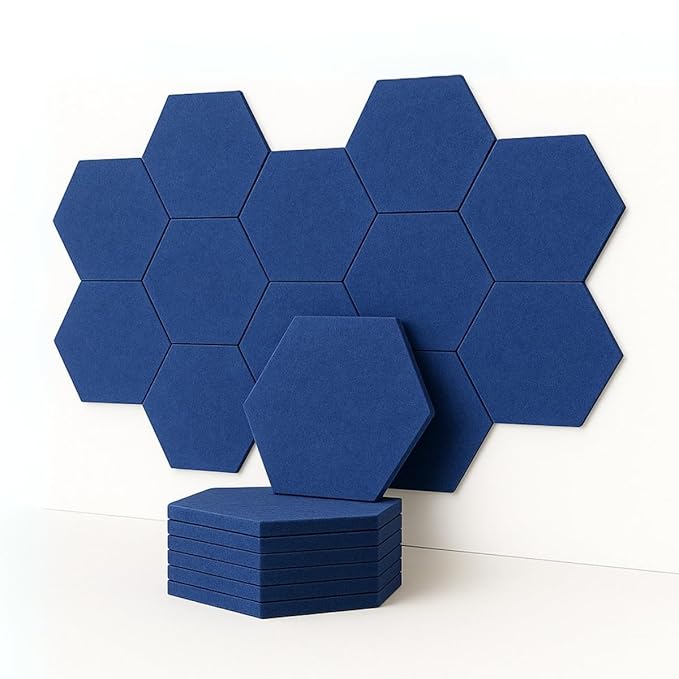 HexaFelt Acoustic Panel | 30x30cm | Carolina | 14 pcs