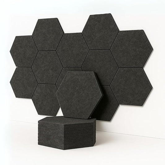 HexaFelt Acoustic Panel | 30x30cm | Ash | 8 pcs