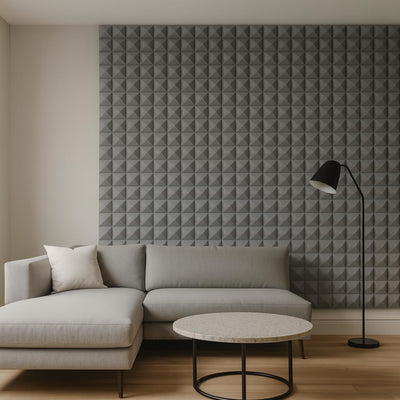 Galaxy  Acoustic Foam 1x1 ft, Stone White