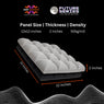 Galaxy Acoustic Foam 1x1 ft, Charcoal + Stone White