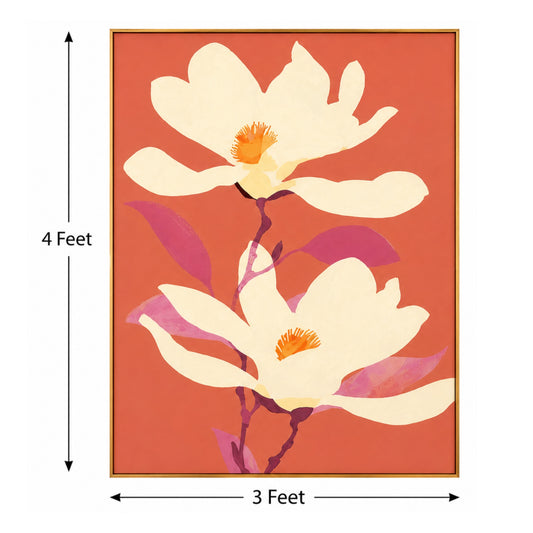 Coral Bloom – Printed Canvas Felt Acoustic Panel (4 X 3)