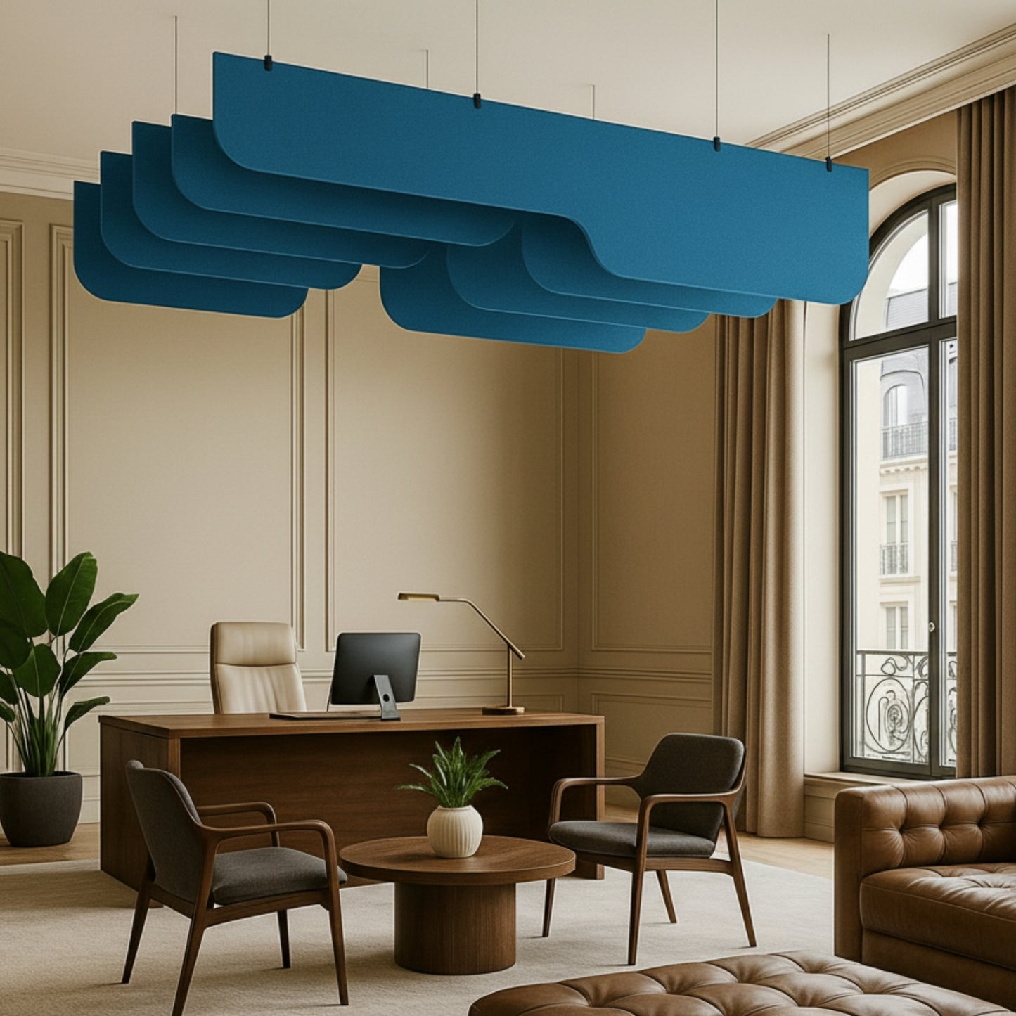 Acoustic Ceiling Baffles, PulseArc, 4 pcs