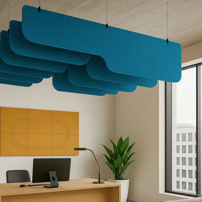 Acoustic Ceiling Baffles, PulseArc, 4 pcs