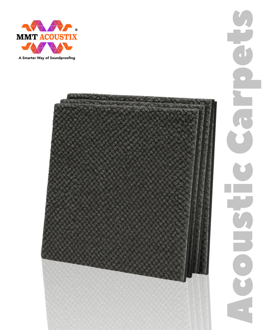 Acoustic Carpet Tiles -Grey Smoke