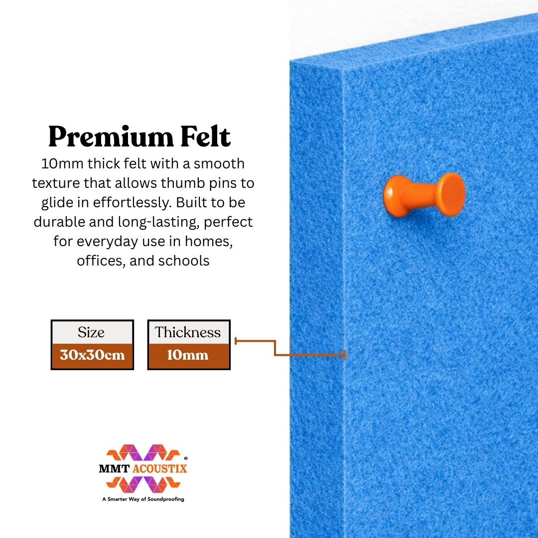 FeltPin Bulletin Board 30x30cm | Carolina