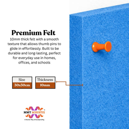 FeltPin Bulletin Board 30x30cm | Carolina