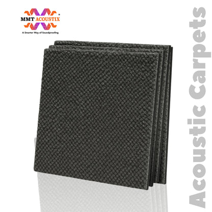 Acoustic Carpet Tiles | 50x50 cm | Grey Smoke | 64 Sq Ft